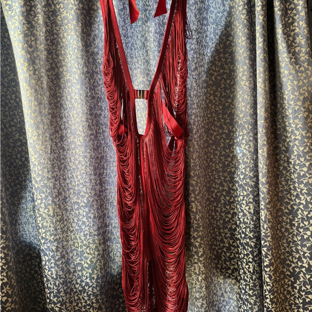 Thistle and Spire Scarlet Fringe Chemise